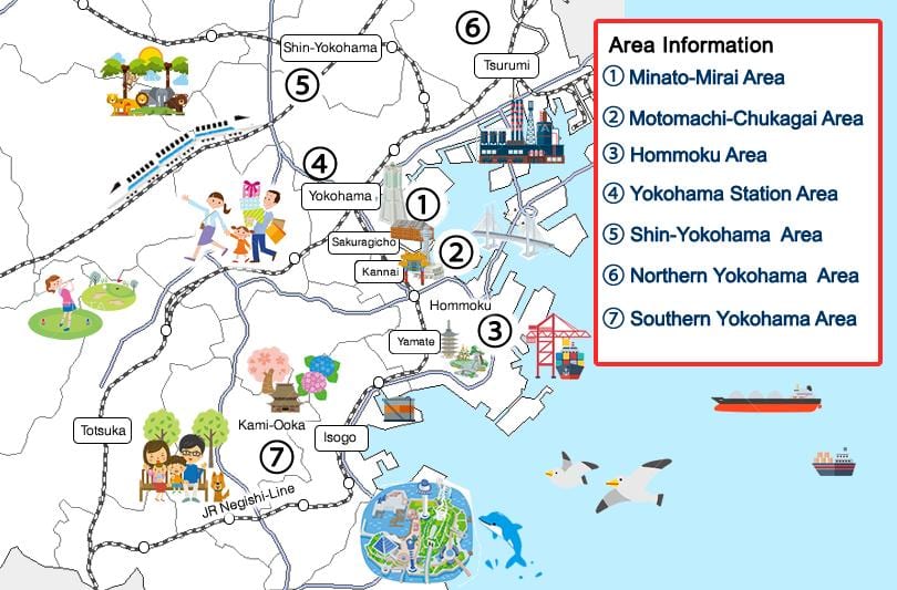 Yokohama sightseeing kaart